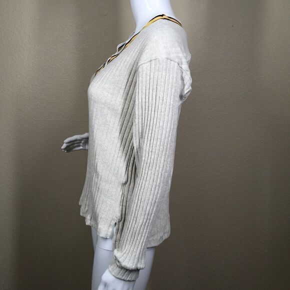 Varsity Stripe Ribbed Sweater C2 - Picture 5 of 8